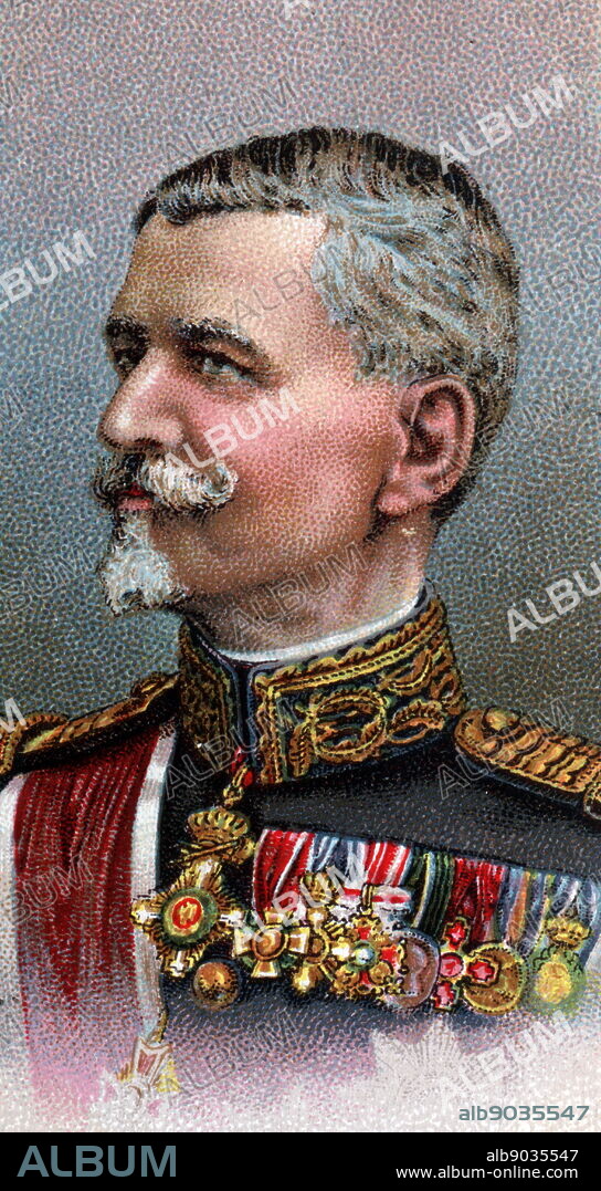 'General Vasile (Basil) Zottu (1853-1916) Romanian soldier. Head of Romanian Army General Staff 1914-1916, during the First World War. Chromolithograph.'.