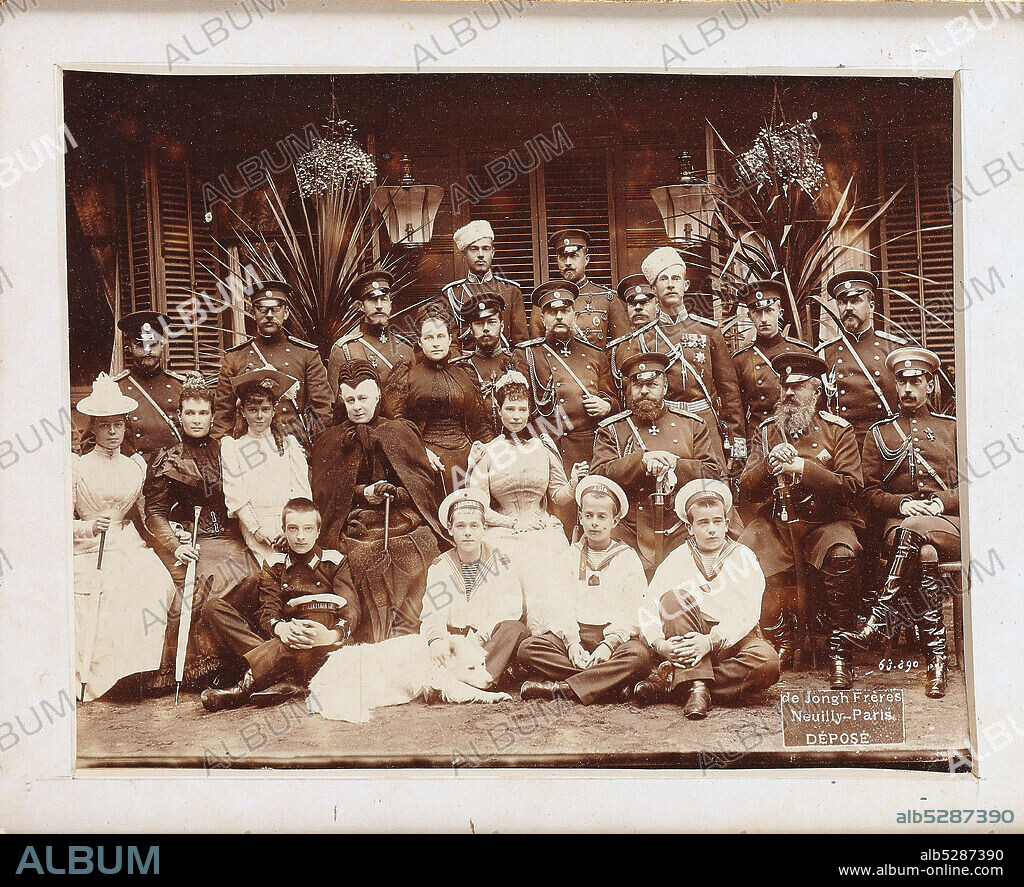NEUILLY-SUR-SEINE PHOTO STUDIO DE JONGH FRèRES. The Romanovs: The Family of the Emperor Alexander III.