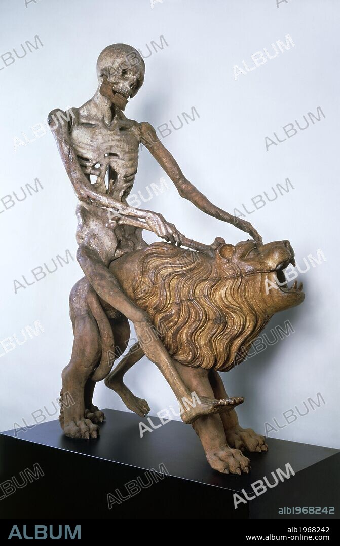 Automaton representing Death riding a lion, 1513. Germany, 16th Century.