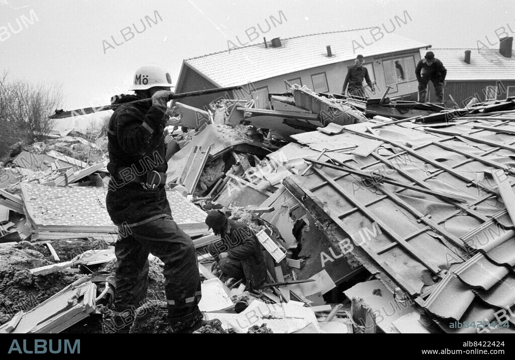 GÖTEBORG 1977-11-30.. Tuveraset på Hisingen. *** Local Caption *** GP Foto: Kamerareportage / TT / Kod: 2524.