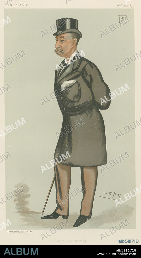 Politicians - Vanity Fair. 'a reformed Radical'. Sir Henry Ainslie Hoare. 24 February 1883, Leslie Matthew 'Spy' Ward, 18511922, British, 1883, Chromolithograph.