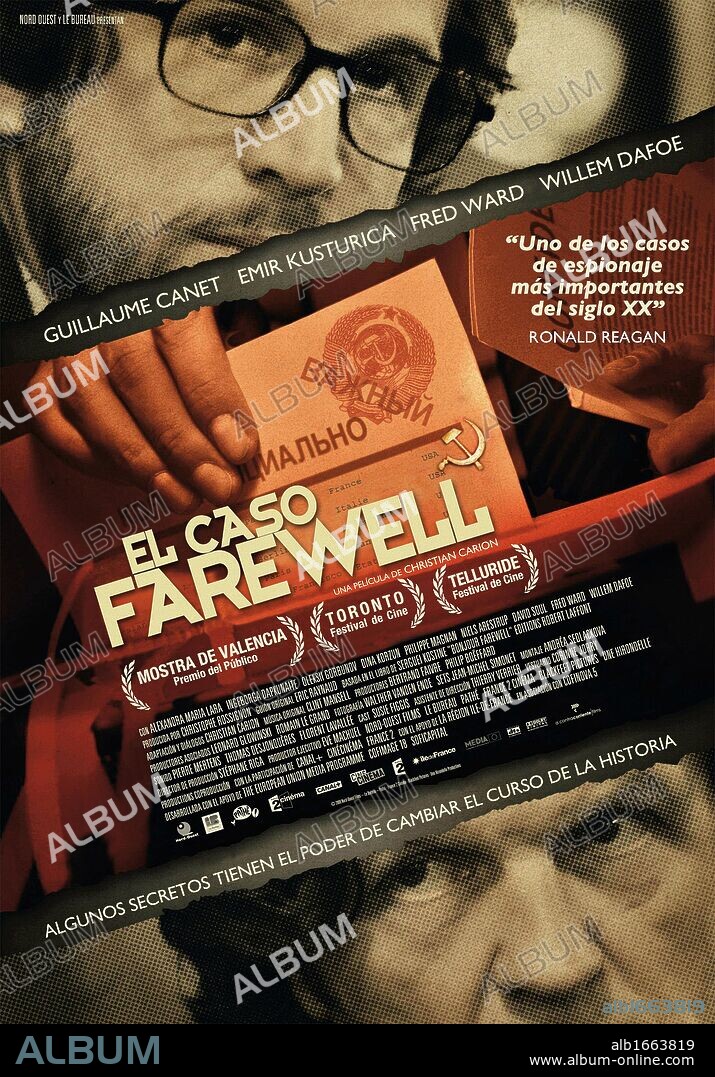 Poster of FAREWELL, 2009 (L' AFFAIRE FAREWELL), directed by CHRISTIAN CARION. Copyright NORD-OUEST PRODUCTIONS.