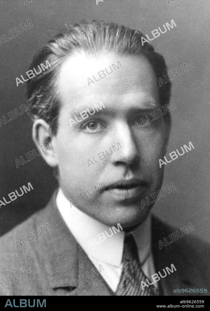 Niels Bohr, Danish physicist, c1922. Niels Henrik David Bohr (1885-1962) is best known for his work on quantum mechanics and atomic structure, for which he was awarded the Nobel Prize for physics in 1922. He later assisted the Americans with the Manhattan Project to build the atom bomb, but after the Second World War he became a strong advocate for arms control, organising the Atoms for Peace conference at Geneva in 1955. Photo courtesy of The Nobel Foundation.