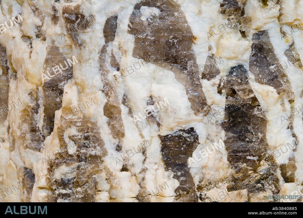 Graphic Granite, a texture caused by intergrowth of quartz and feldspar crystals.
