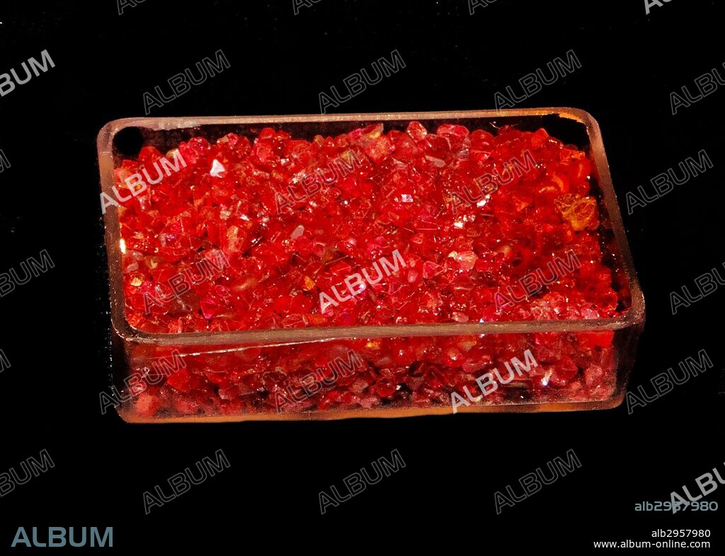 Red spinel has been confused with ruby and even called 'balas ruby'. The 'Black Prince's Ruby' in the Imperial State Crown in the Queen's Crown Jewels is actually a spinel. 2014.