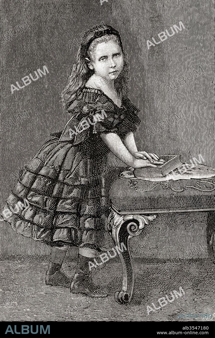 Princess Beatrice of the United Kingdom, later Princess Henry of Battenberg, 1857 – 1944. Fifth daughter and youngest child of Queen Victoria and Prince Albert. Seen here aged 4. From The Strand Magazine, Vol I January to June, 1891.