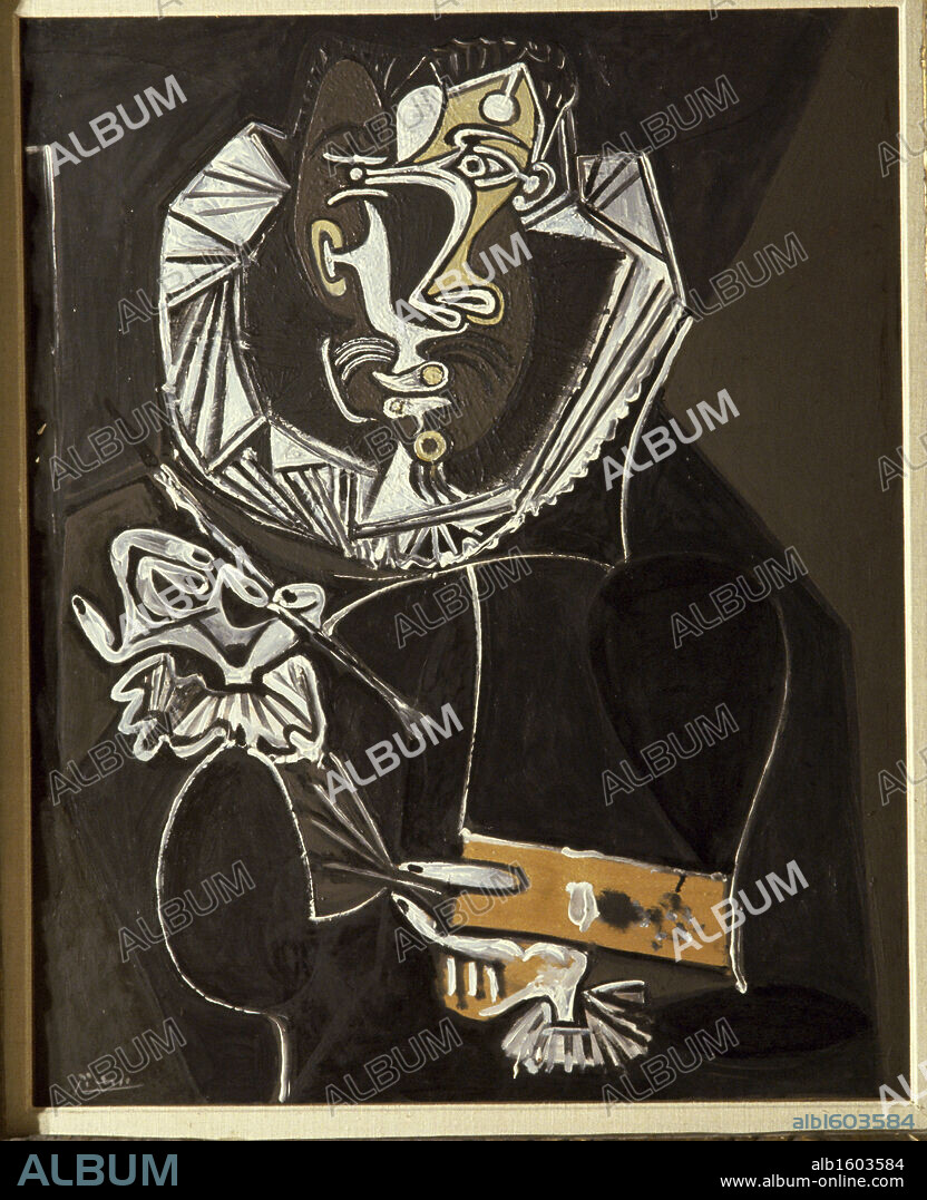 Portrait of Painter as El Greco by Pablo Picasso, Oil on wood panel, 22 February 1950, 1881-1973, Switzerland, Lucern Galerie, Rosengart Collection.