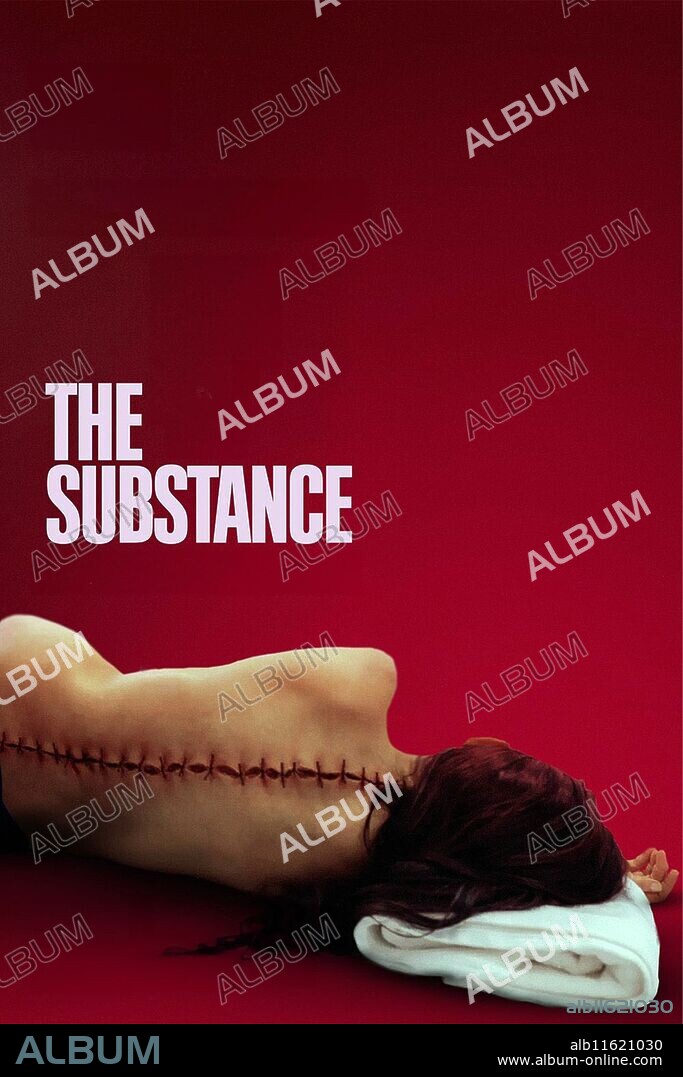 Poster de LA SUSTANCIA, 2024 (THE SUBSTANCE), dirigida por CORALIE FARGEAT. Copyright Universal Pictures / Working Title Films.