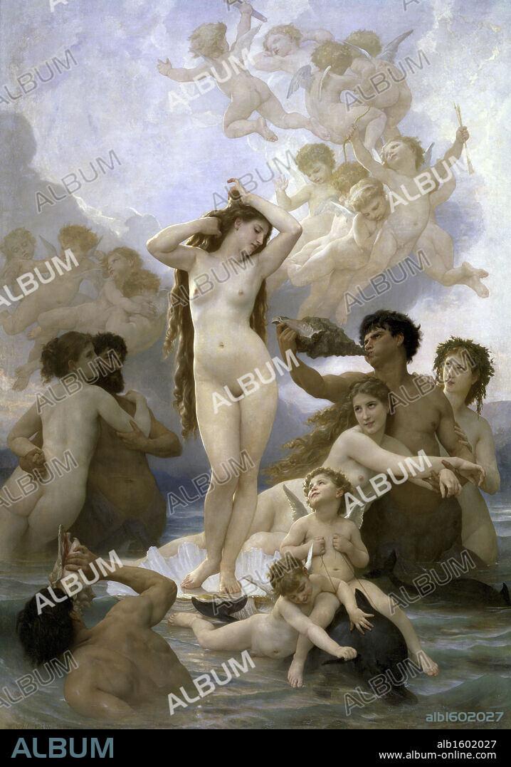 Birth of Venus   (Naissance de Venus)   1879   William-Adolphe Bouguereau (1825-1905/French)   Musee d'Orsay, Paris.