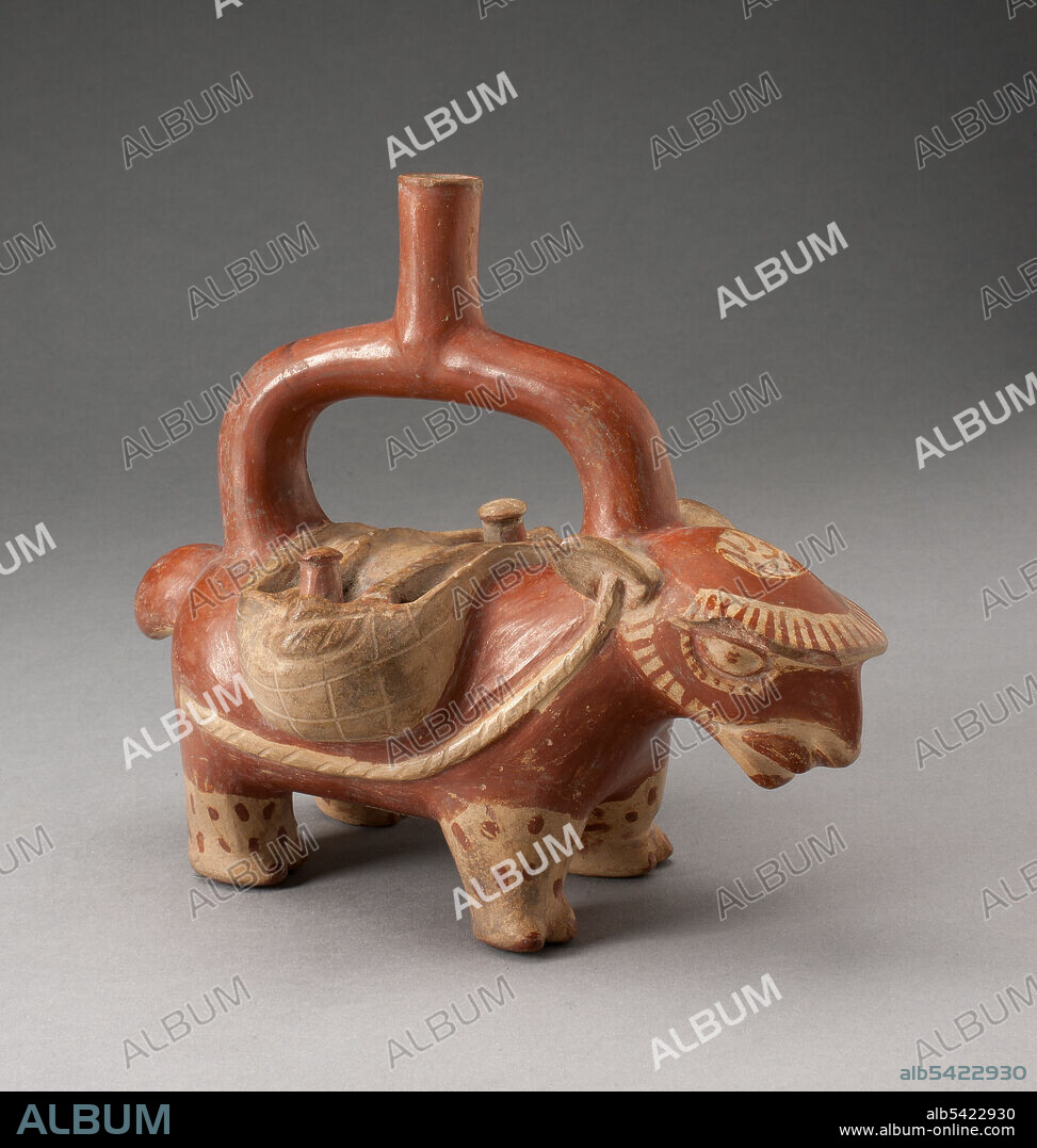 Stirrup Spout Vessel in Form of a Pack Llama, 100 B.C./A.D. 500.