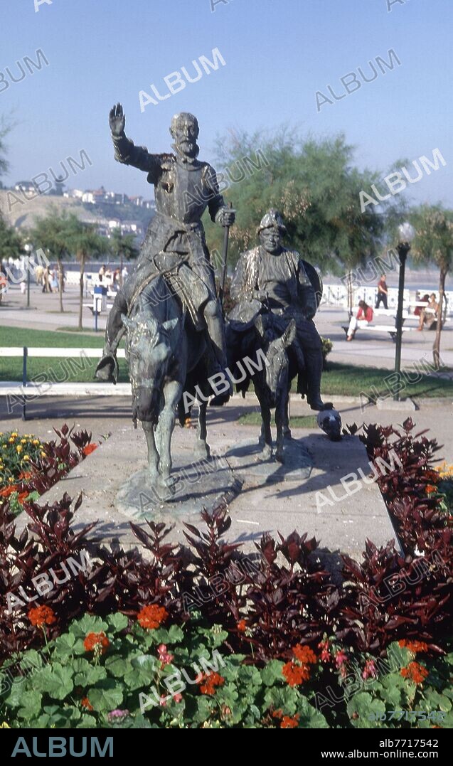 PARQUE ALDERDI EDER DON QUIJOTE Y SANCHO PANZA.