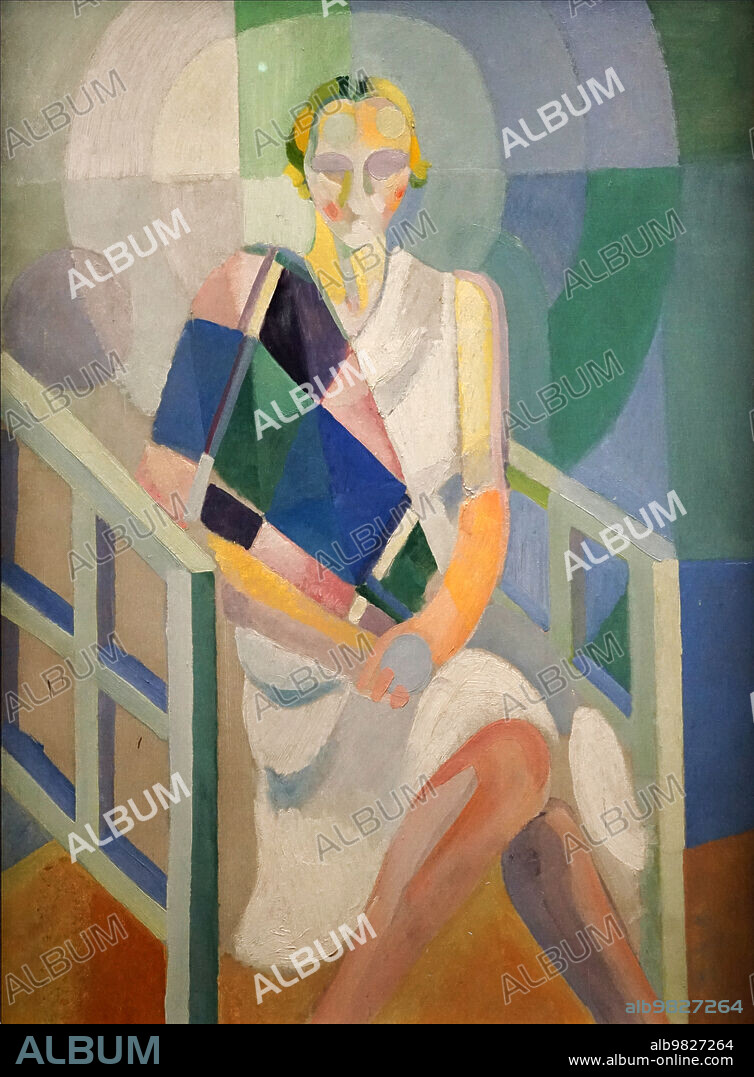 ROBERT DELAUNAY. Portrait de Madame Heim.