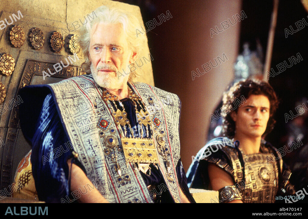 ORLANDO BLOOM und PETER O'TOOLE in TROY, 2004, unter der Regie von WOLFGANG PETERSEN. Copyright WARNER BROS. / BAILEY, ALEX.