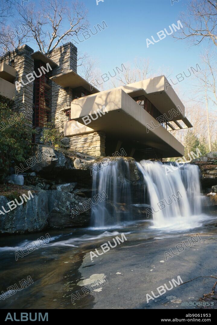 Fallingwater or Kaufmann Residence is a house designed by architect Frank Lloyd Wright in 1935 in rural southwestern Pennsylvania.