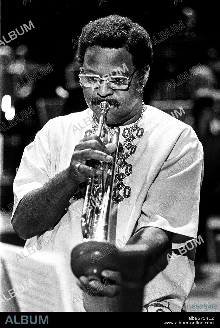 1972-08-28.. Clark Terry, amerikansk jazzmusiker (trumpetare och flygelhornist).. Foto: Ulf Stråhle / RiR / SVT / Kod: 5600. RiR 20598 sv/v neg.