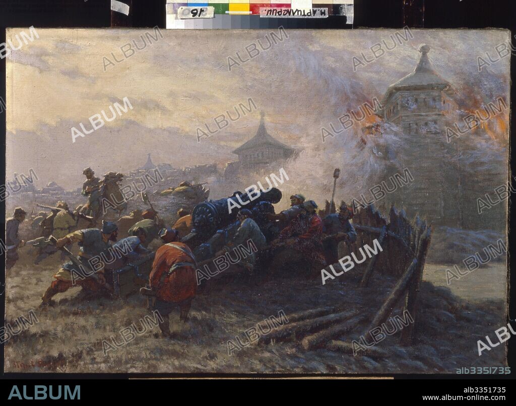 VLADIMIR STEPANOVICH BODROV. The siege of Kazan in 1552.