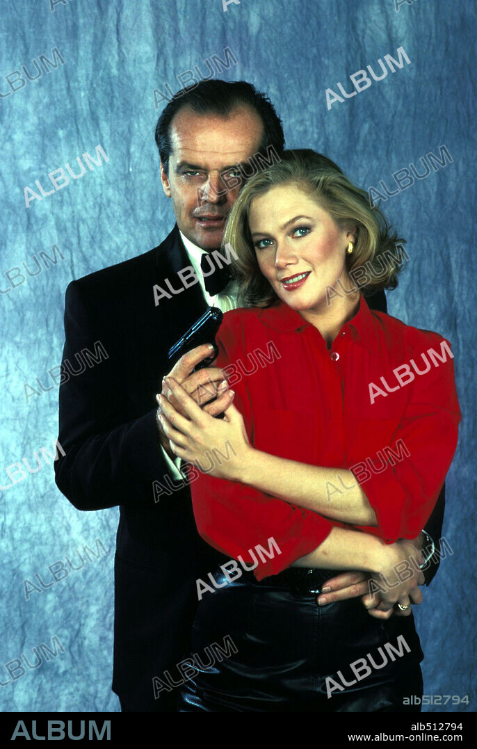 JACK NICHOLSON y KATHLEEN TURNER en EL HONOR DE LOS PRIZZI, 1985 (PRIZZI'S HONOR), dirigida por JOHN HUSTON. Copyright 20TH CENTURY FOX.