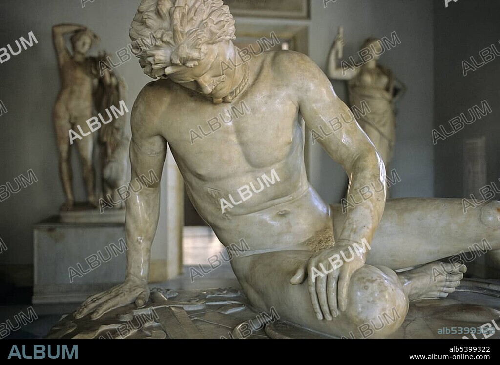 Statua di Principe Galata Morente, Statue of the Dying Gaul, Capitoline Museums, Galata Capitolino, Rome, Latium, Italy