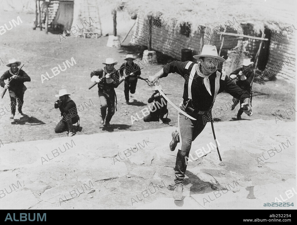 JOHN WAYNE en RIO GRANDE, 1950, dirigida por JOHN FORD. Copyright REPUBLIC PICTURES.