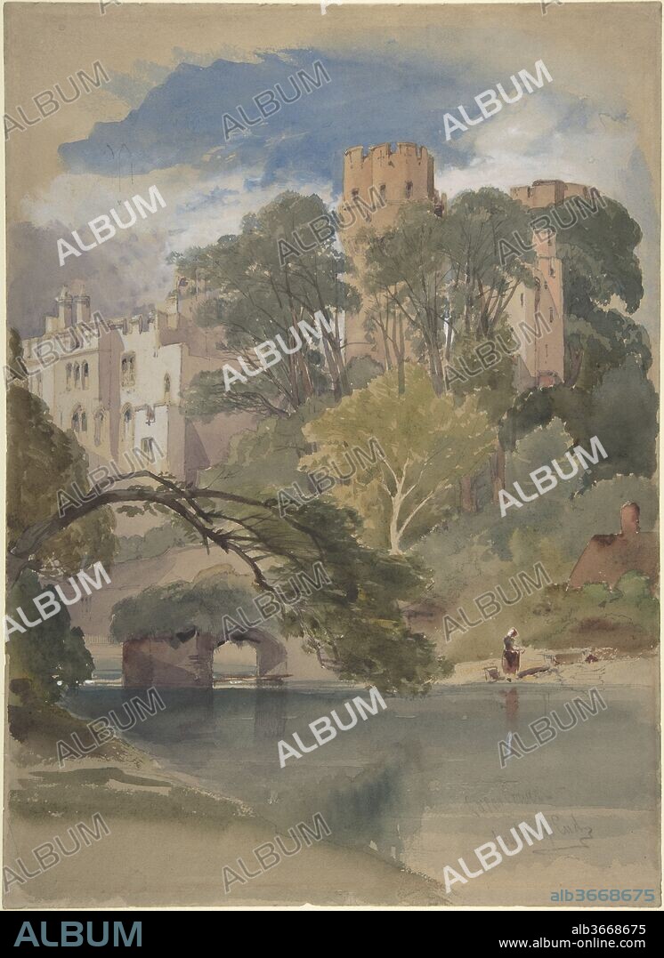 Caesar's Tower, Warwick Castle. Artist: William Callow (British, Greenwich 1812-1908 Great Missenden, Buckinghamshire). Dimensions: sheet: 14 1/4 x 10 1/4 in. (36.2 x 26 cm). Date: ca. 1850.
