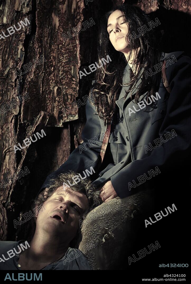 EMIR KUSTURICA and MONICA BELLUCCI in ON THE MILKY ROAD, 2016, directed by EMIR KUSTURICA. Copyright BN FILMS/PINBALL LONDON.