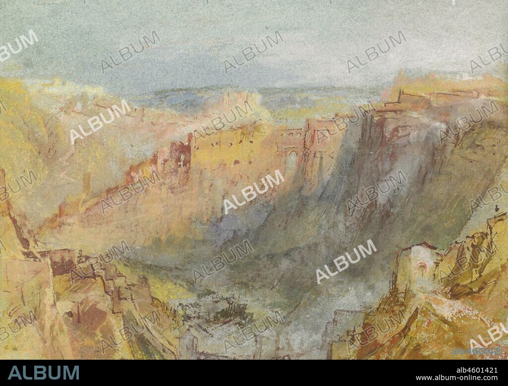 JOSEPH MALLORD WILLIAM TURNER. Luxembourg city from the Côte d'Eich.