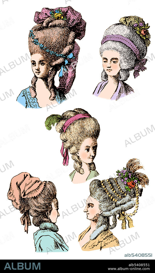 Elaborate Hairstyles, Wigs, 18th Century