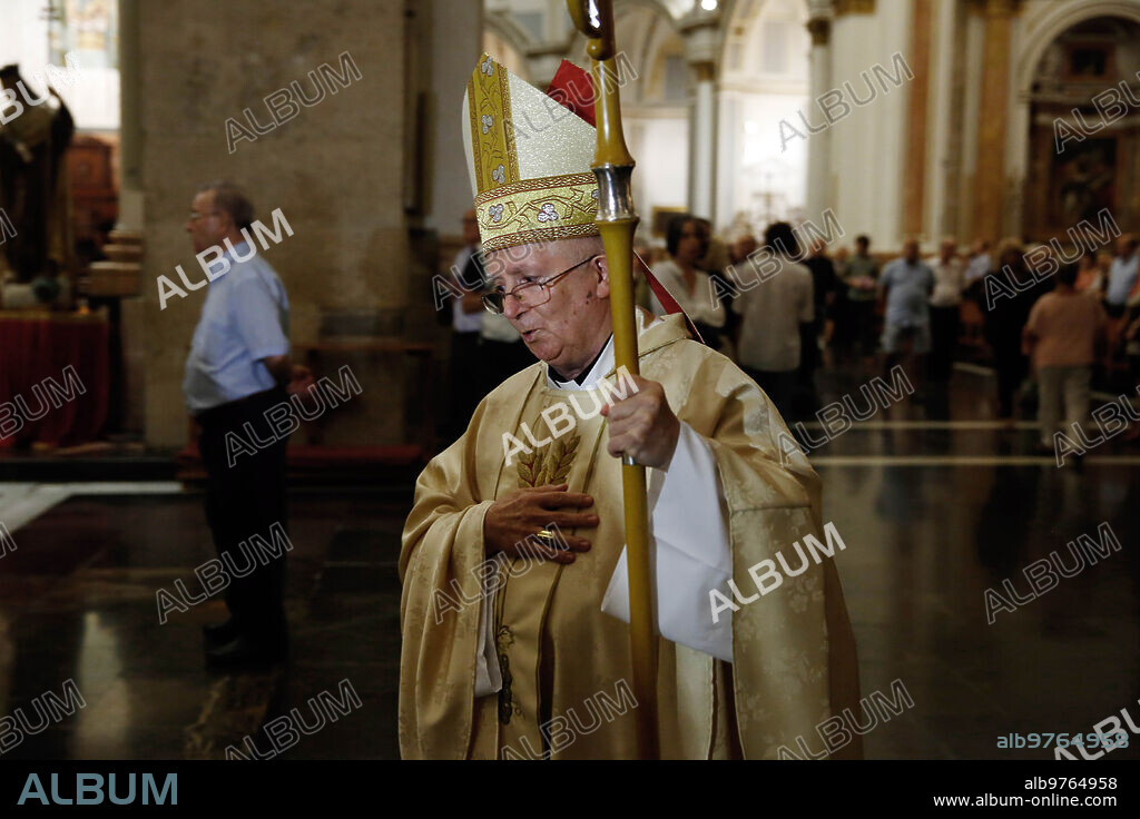 Valencia, 09/25/2015. The archbishop of Valencia Antonio Cañizares, during the mass for the unity of Spain. Photo: Rober Solsona ARCHDC.