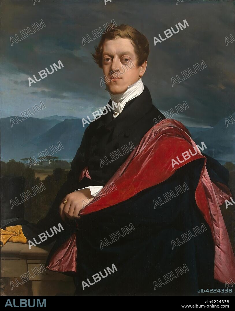 JEAN-AUGUSTE-DOMINIQUE INGRES. 'Portrait of Count Nikolay Guryev'. France, 1821. Dimensions: 107x86 cm.