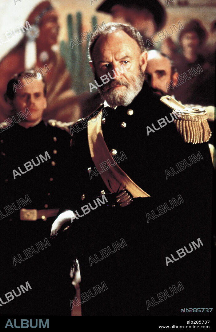 GENE HACKMAN en GERÓNIMO, UNA LEYENDA, 1993 (GERONIMO: AN AMERICAN LEGEND), dirigida por WALTER HILL. Copyright COLUMBIA PICTURES / EMERSON, SAM.