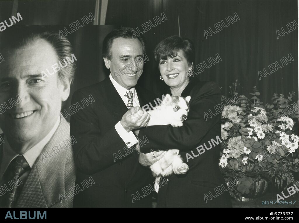 Febrero 1995. Manolo Escobar con Concha Velasco.