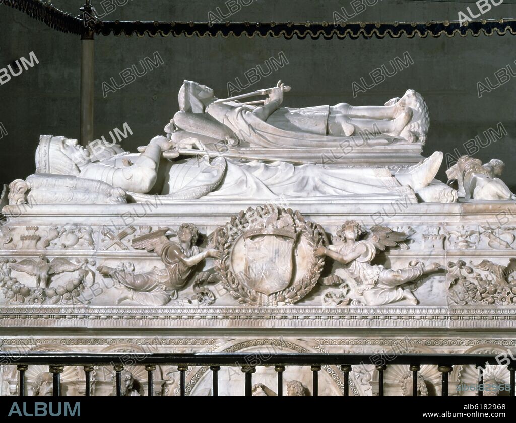 DOMENICO FANCELLI. MAUSOLEOS REALES - SEPULCROS DE LOS REYES CATOLICOS JUANA LA LOCA Y FELIPE EL HERMOSO - 1517.