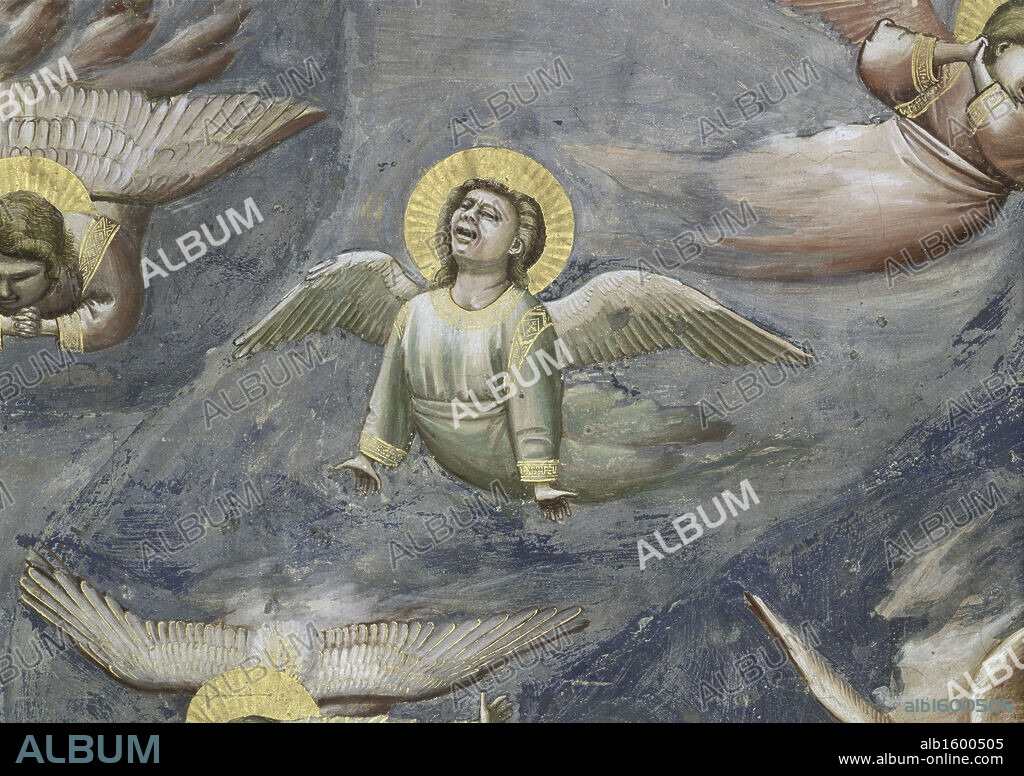 The Lamentation (Detail)  Giotto di Bondone (c.1266-1337/Italian)  Fresco  Arena Chapel, Padua, Italy.