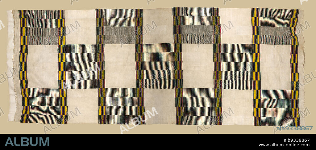 Display Cloth (kpokpo), Unidentified Mende artist, before 1915, Cotton, Western Africa and the Guinea Coast, Sierra Leone, Africa, Coverings & hangings, textiles, 74 in. x 15 ft. 1/2 in. (188 x 458.5 cm).