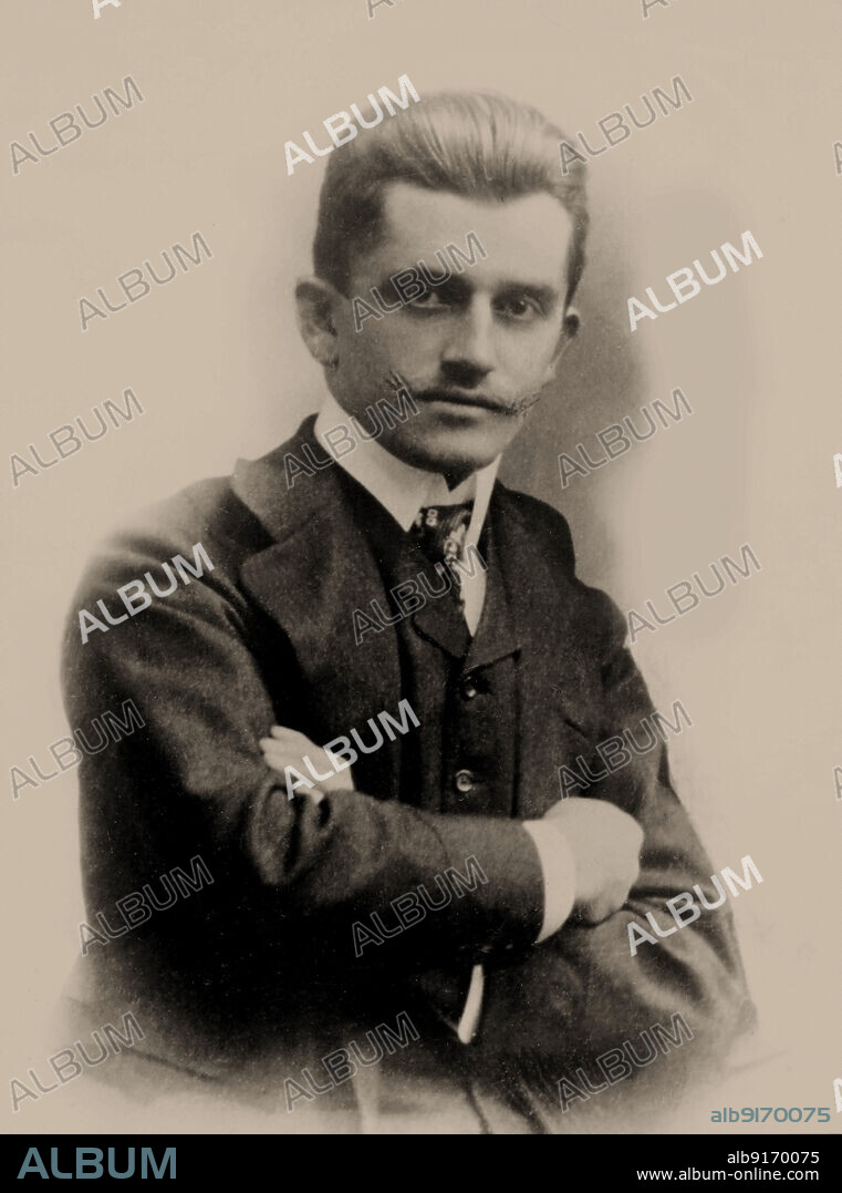 ANONYMOUS. Portrait of Ferdinand Porsche (1875-1951).