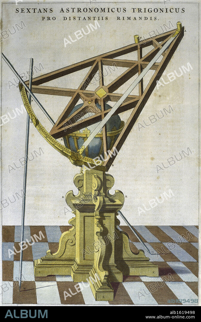 Sextant from Le Grand Atlas   1663   Joan Blaeu (1596-1673/ Dutch)   Newberry Library, Chicago.