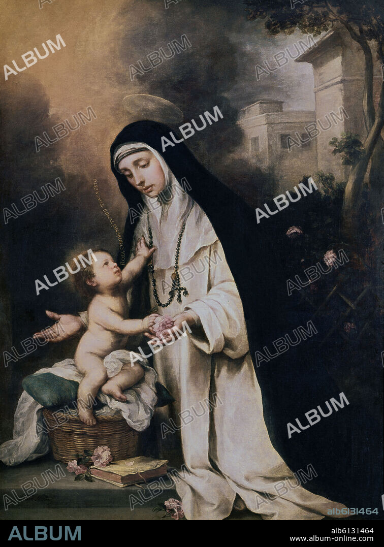 BARTOLOME MURILLO (1618-1682). SANTA ROSA DE LIMA - SIGLO XVII - BARROCO ESPAÑOL.