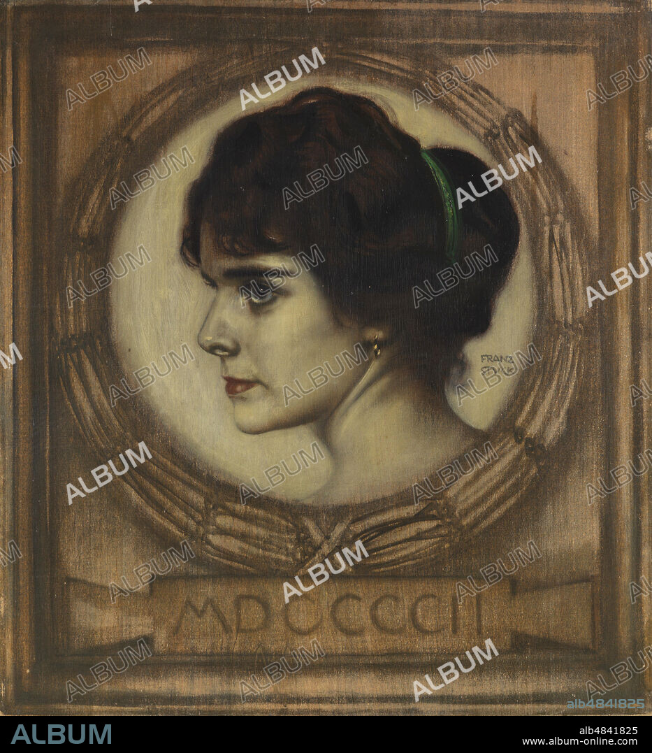 STUCK, FRANZ, RITTER VON. Portrait of Gemma Bierbaum.