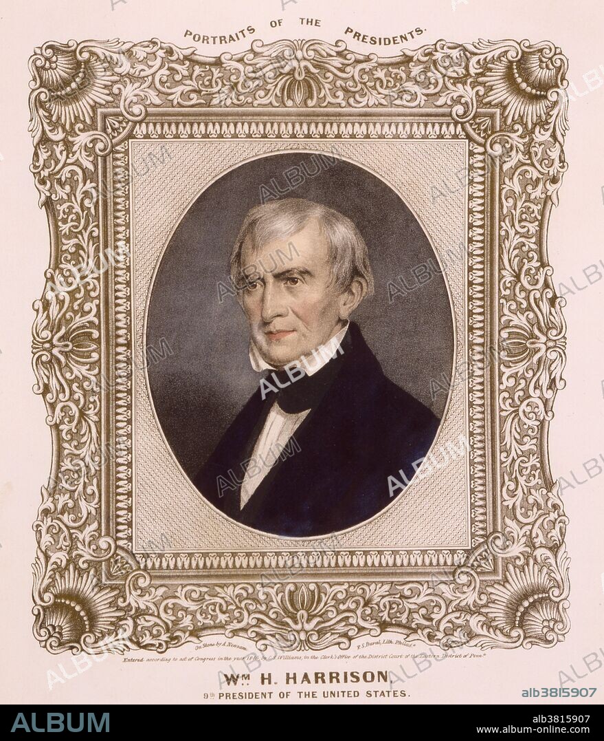 William Henry Harrison (February 9, 1773 - April 4, 1841) was the ninth President of the USA (1841), an American military officer, the last President born before the Declaration of Independence, and the first president to die in office. He gained national fame for leading US forces against American Indians at the Battle of Tippecanoe in 1811. As a general in the War of 1812, his most notable action was in the Battle of the Thames in 1813, which brought an end to hostilities in his region. After the war, he moved to Ohio, where he was elected to the US House of Representatives, and in 1824 he became a member of the Senate. He served a truncated term before being appointed as Minister Plenipotentiary to Colombia in May 1828. He was nominated for the presidency in 1836. Defeated, he retired again to his farm before being elected president in 1840. He died on his 32nd day in office of complications, at the age of 68, from pneumonia, serving the shortest tenure in US presidential history. His death sparked a brief constitutional crisis, but that crisis ultimately resolved many questions about presidential succession left unanswered by the Constitution until passage of the 25th Amendment.