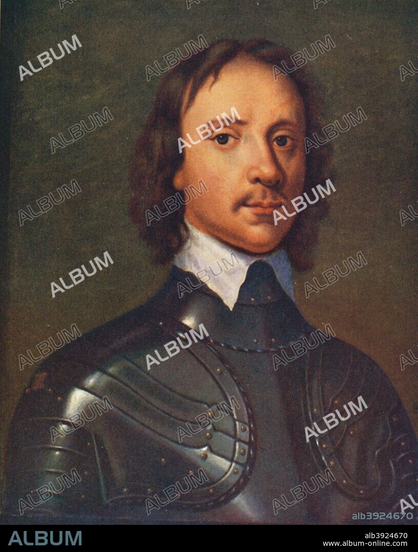 Oliver Cromwell (1599-1658), Lord Protector of England, 1899. Cromwell was a Member of Parliament at the outbreak of the English Civil War in 1642. As one of the judges at the trial of King Charles I in 1649, Cromwell signed the king's death warrant and became Lord Protector of England in 1653. He died in 1668 and was succeeded as Lord Protector by his son, Richard. Although Richard was not entirely without ability, he had no power base in either Parliament or the Army and was forced to resign in May 1659, bringing the Protectorate to an end. In the period immediately following his abdication the head of the army, George Monck, took power for less than a year, at which point Parliament restored Charles II as king. One of Charles' first acts was to exhume Cromwell's body from Westminster Abbey and hang it from the gallows at Tyburn; his head was set on a pole on top of Westminster Hall. After a painting by Sir Anthony van Dyck (1599?1641). From the Connoisseur VOL. XV, 1906.