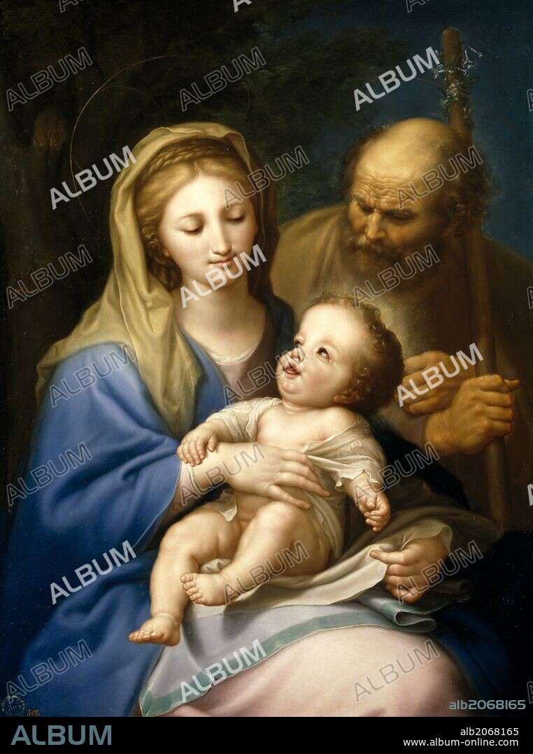 FRANCISCO BAYEU Y SUBIAS. Francisco Bayeu y Subías / 'Sagrada Familia', Hacia 1776, Escuela Española, Óleo sobre Tabla, 108 cm x 80 cm x 1,5 cm, P05119.