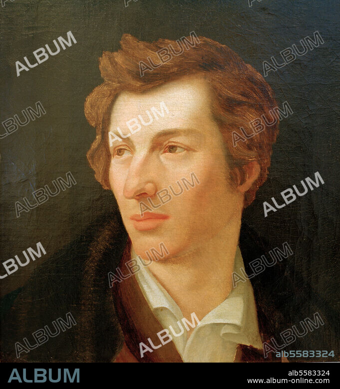 Heine, Heinrich Dichter Düsseldorf 13.12.1797 - Paris 17.2.1856. Porträt. Gemälde, 1828, von Gottlieb Gassen. (1805-1878). Öl auf Leinwand, 42 × 32 cm. Stiftung der Stadt-Sparkasse Düsseldorf, Düsseldorf, Heinrich-Heine-Institut.