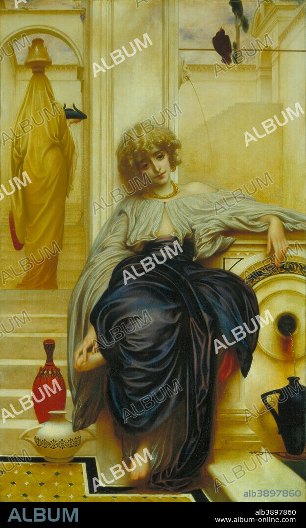 1ST BARON LEIGHTON FREDERIC LEIGHTON. Lieder ohne Worte. Date/Period: 1861. Painting. Oil on canvas. Height: 1,016 mm (40 in); Width: 629 mm (24.76 in).
