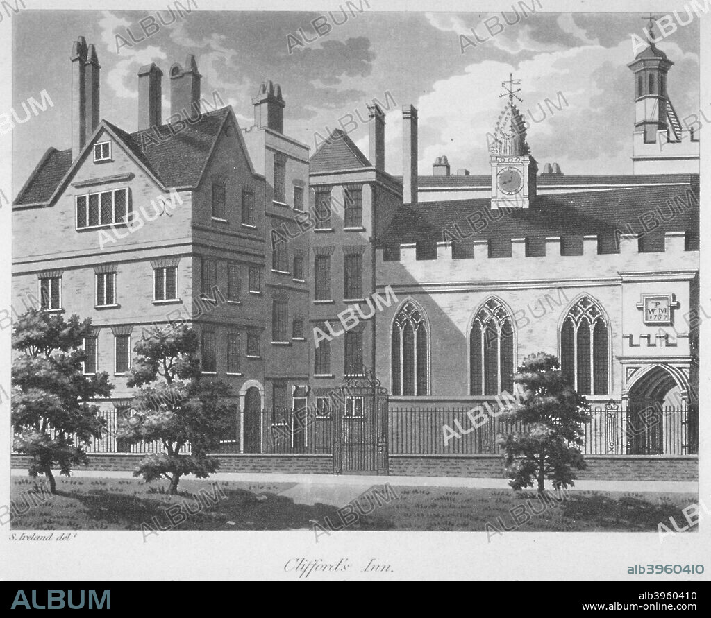 Clifford's Inn, City of London, 1800.