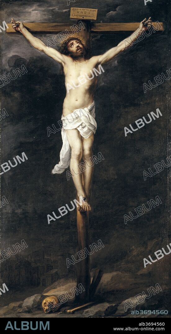 BARTOLOMÉ ESTEBAN MURILLO. Bartolomé Esteban Murillo / 'Christ on the Cross', 1660-70, Oil on canvas, 208,9 x 113 cm.