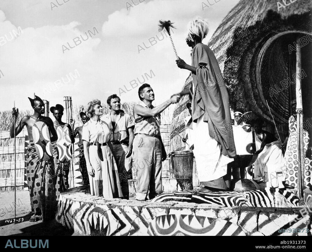 DEBORAH KERR and STEWART GRANGER in KING SOLOMON'S MINES, 1950, directed by COMPTON BENNETT. Copyright M.G.M.