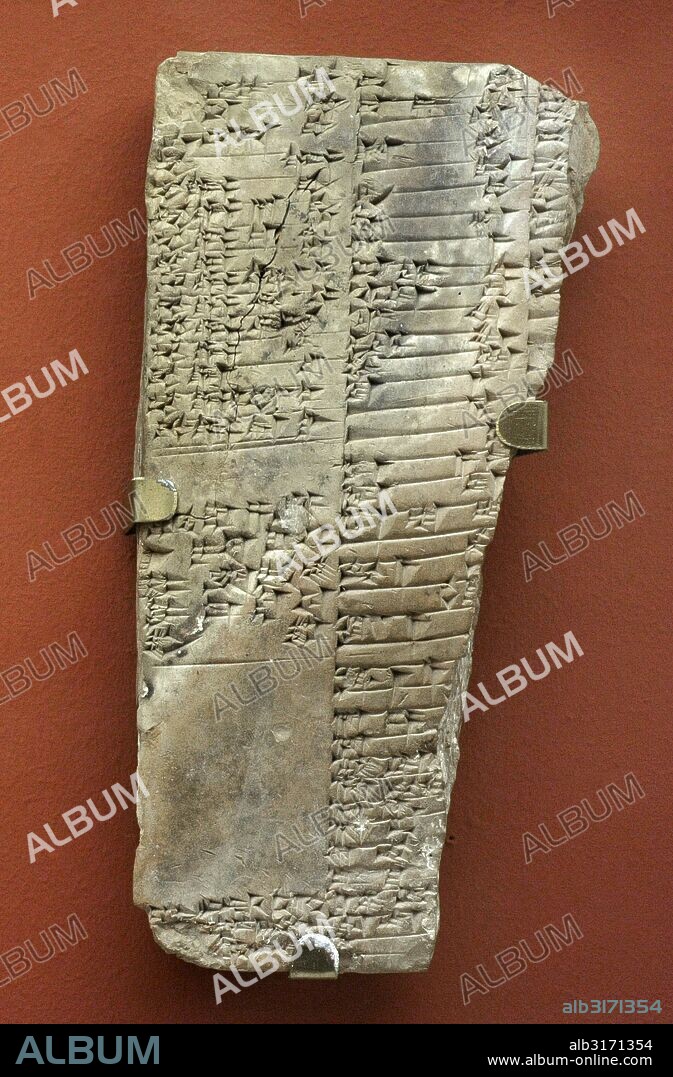 ARTE ANTIGUO. MESOPOTAMIA. II milenio a. C. Carta del comerciante de Kanish con una solicitud de aplazamiento de pago. Kanish, Asia Menor. Museo del Hermitage (The State Hermitage Museum). San Petersburgo. Rusia.