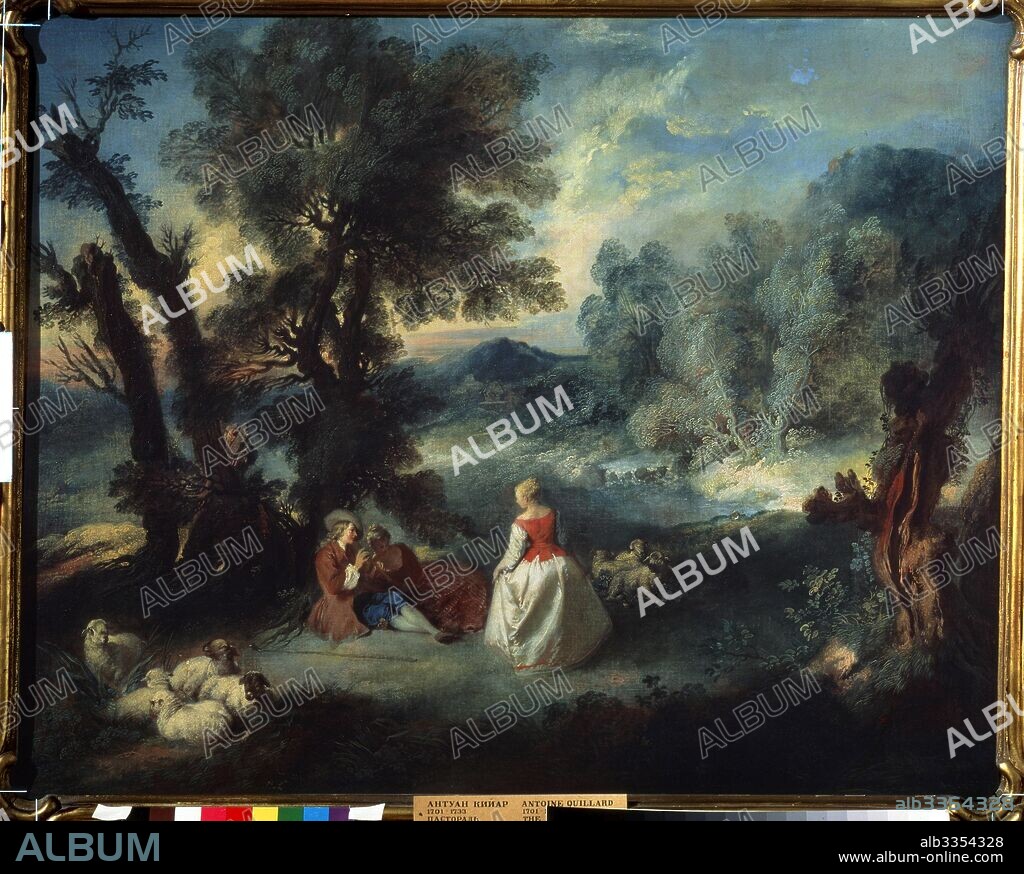 PIERRE-ANTOINE QUILLARD. Pastoral scene.