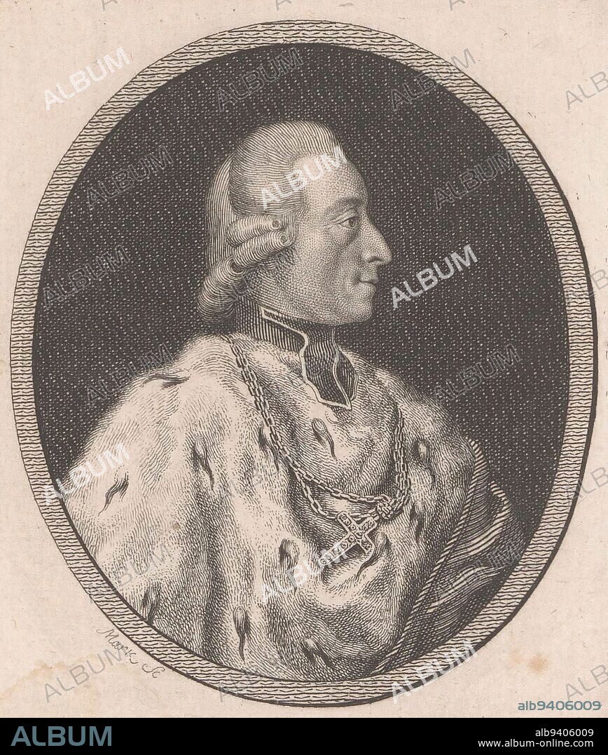 Portrait of Peter Michael Vigil von Thun und Hohenstein, Quirin Mark, 1763 - 1811, print maker: Quirin Mark, (mentioned on object), 1763 - 1811, paper, engraving, etching, h 102 mm - w 86 mm.