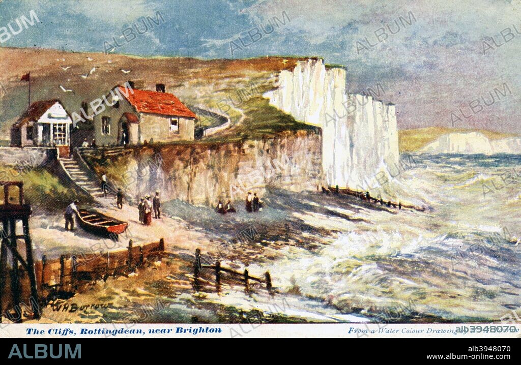 The Cliffs, Rottingdean, near Brighton, 1905.